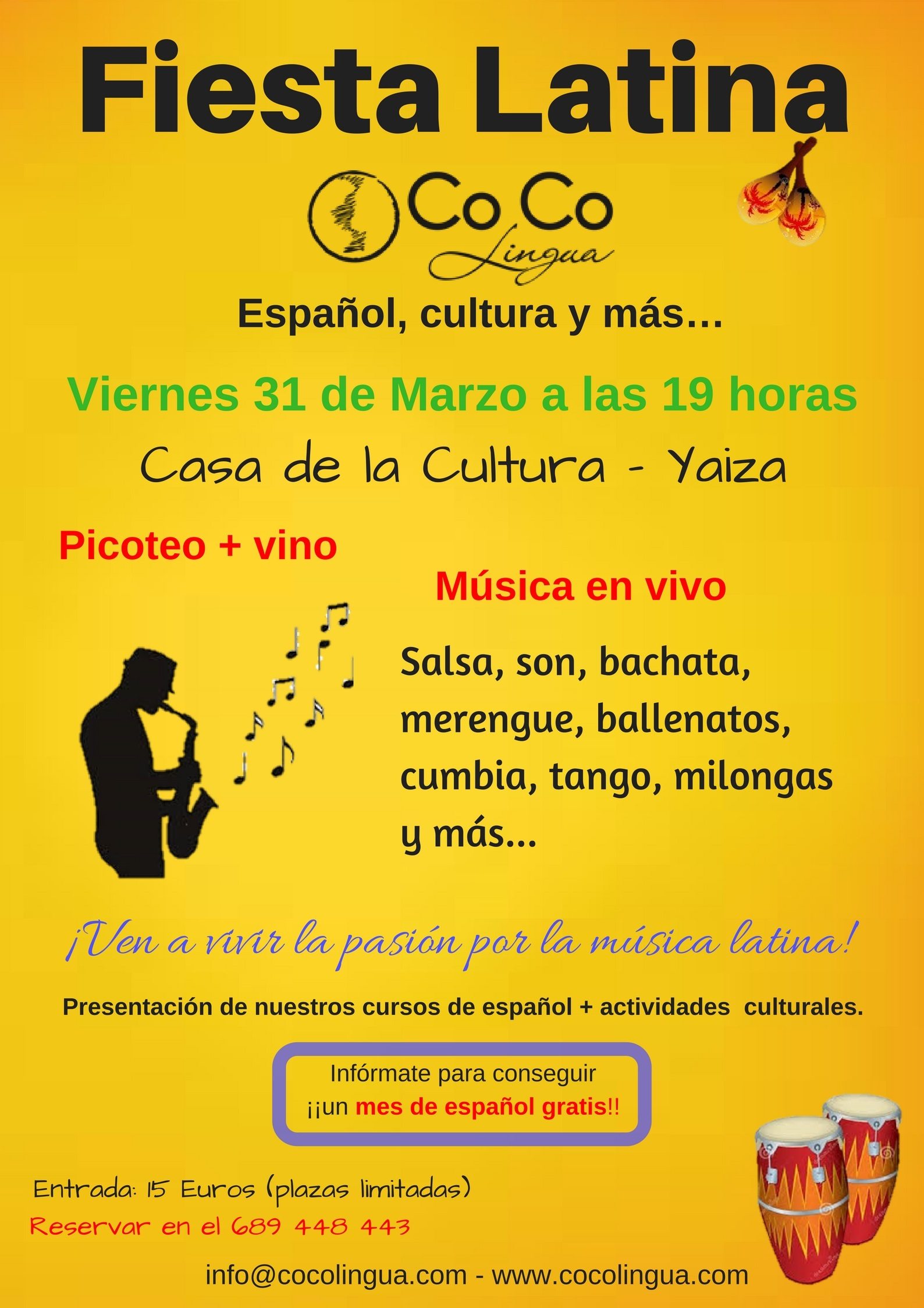 Fiesta Latina Co Co Lingua Lanzarote